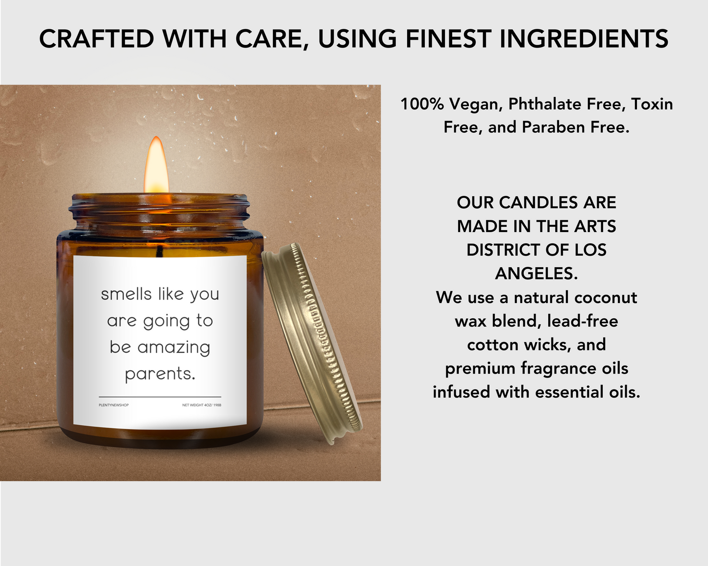 Smells Like You Are Going to Be Amazing Parents - Pregnancy Announcement & Baby Shower Gift | Hand-Poured Soy Wax Candle