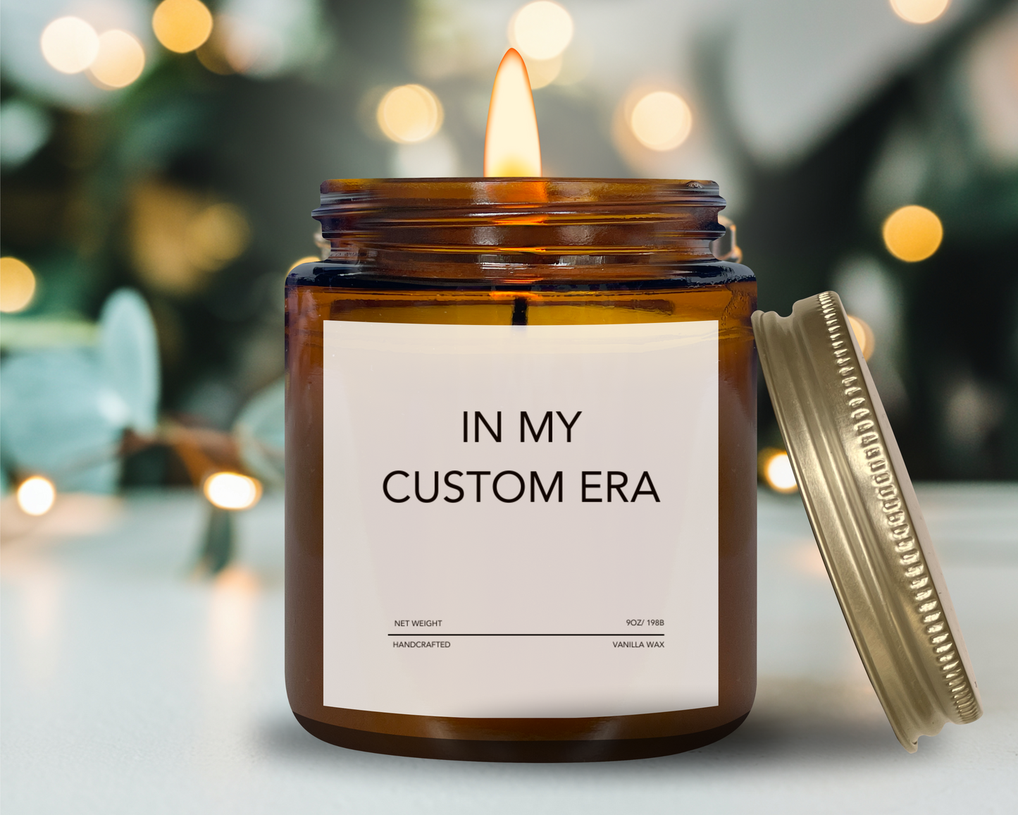 In My Custom Era Candle - Personalized Aesthetic Soy Candle, Trendy Self-Care Gift, Custom Text Scented Candle, Cozy Home Decor