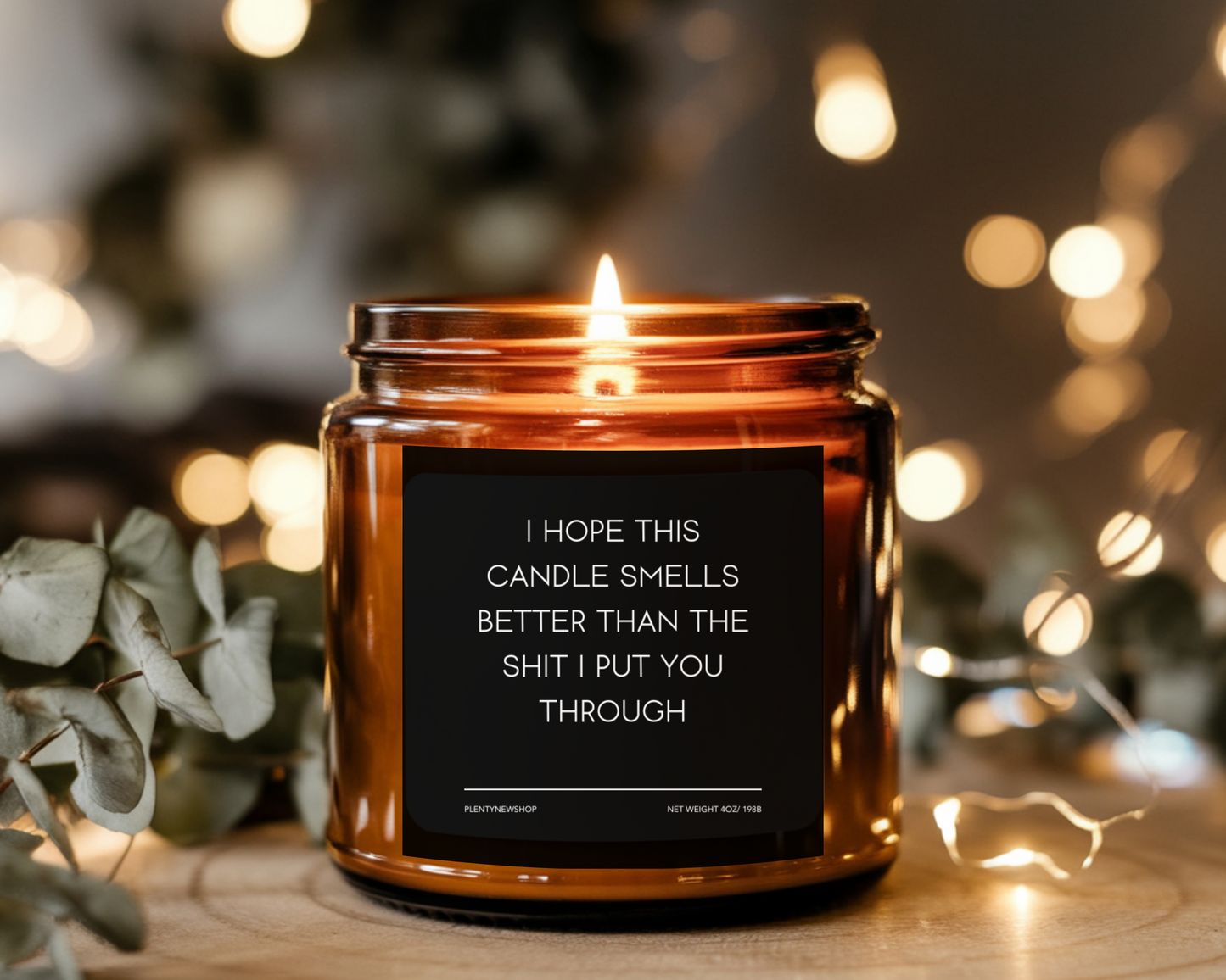 Funny Apology Candle - "I Hope This Candle Smells Better Than the Sh*t I Put You Through", Gift for Mom, Dad, Friends, Partner, Handmade Soy Wax Candle