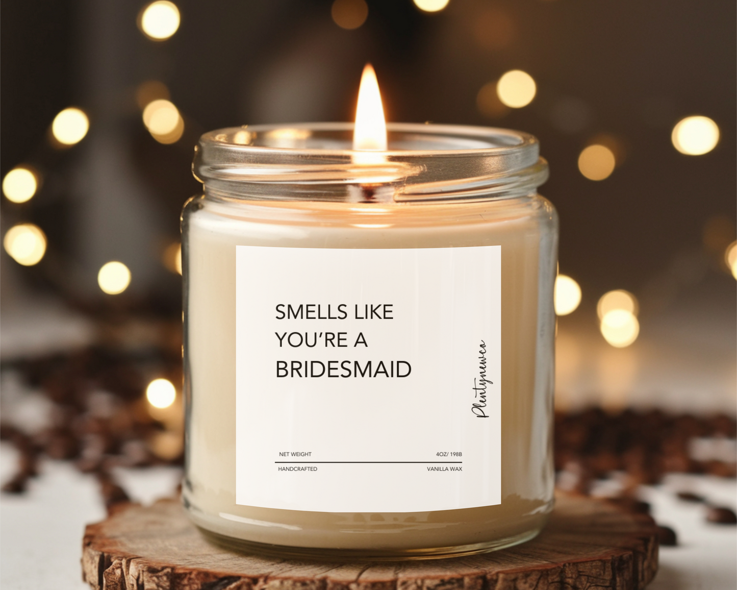 Funny Bridesmaid Proposal Candle - "Smells Like You’re a Bridesmaid", Wedding Party Gift, Handmade Soy Wax Candle