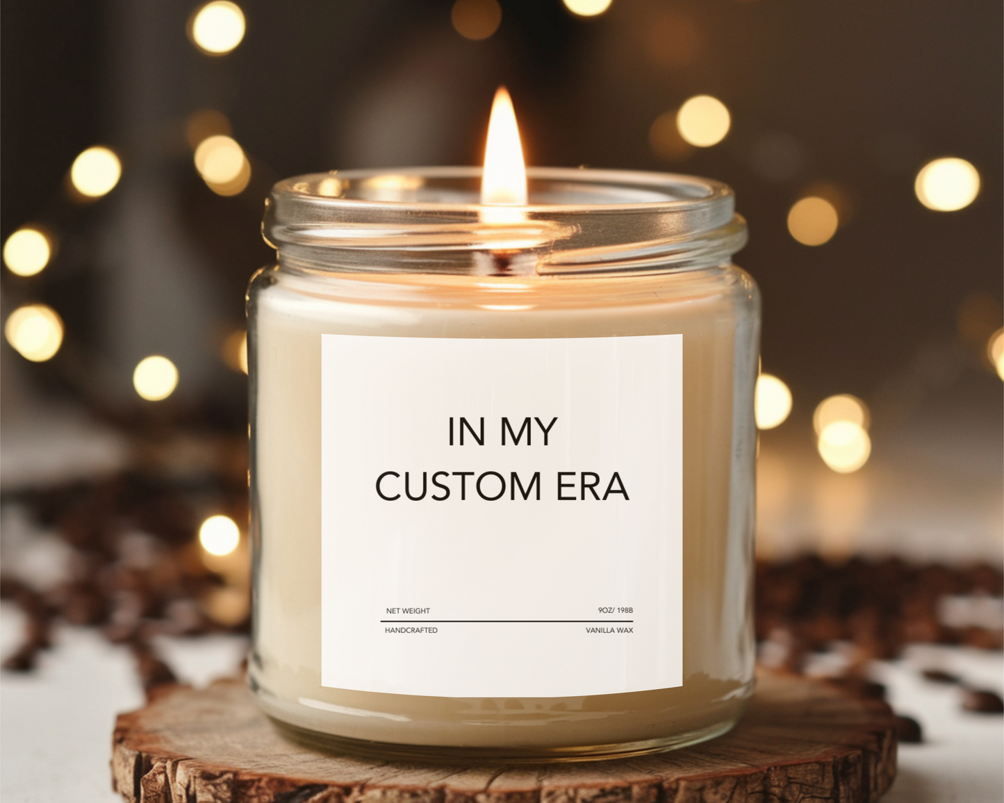 In My Custom Era Candle - Personalized Aesthetic Soy Candle, Trendy Self-Care Gift, Custom Text Scented Candle, Cozy Home Decor