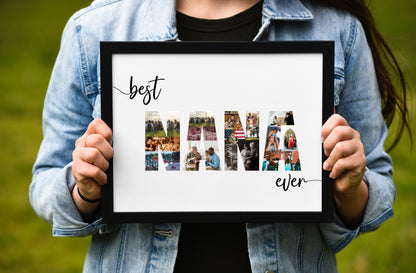 Personalized Nana Photo Collage - Custom Gift for Grandma