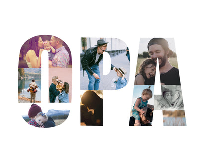 Personalised photo collage, Custom photo collage, Your text photo collage, Personalised gift for Mom, Dad, Kids, Grandma, Grandpa