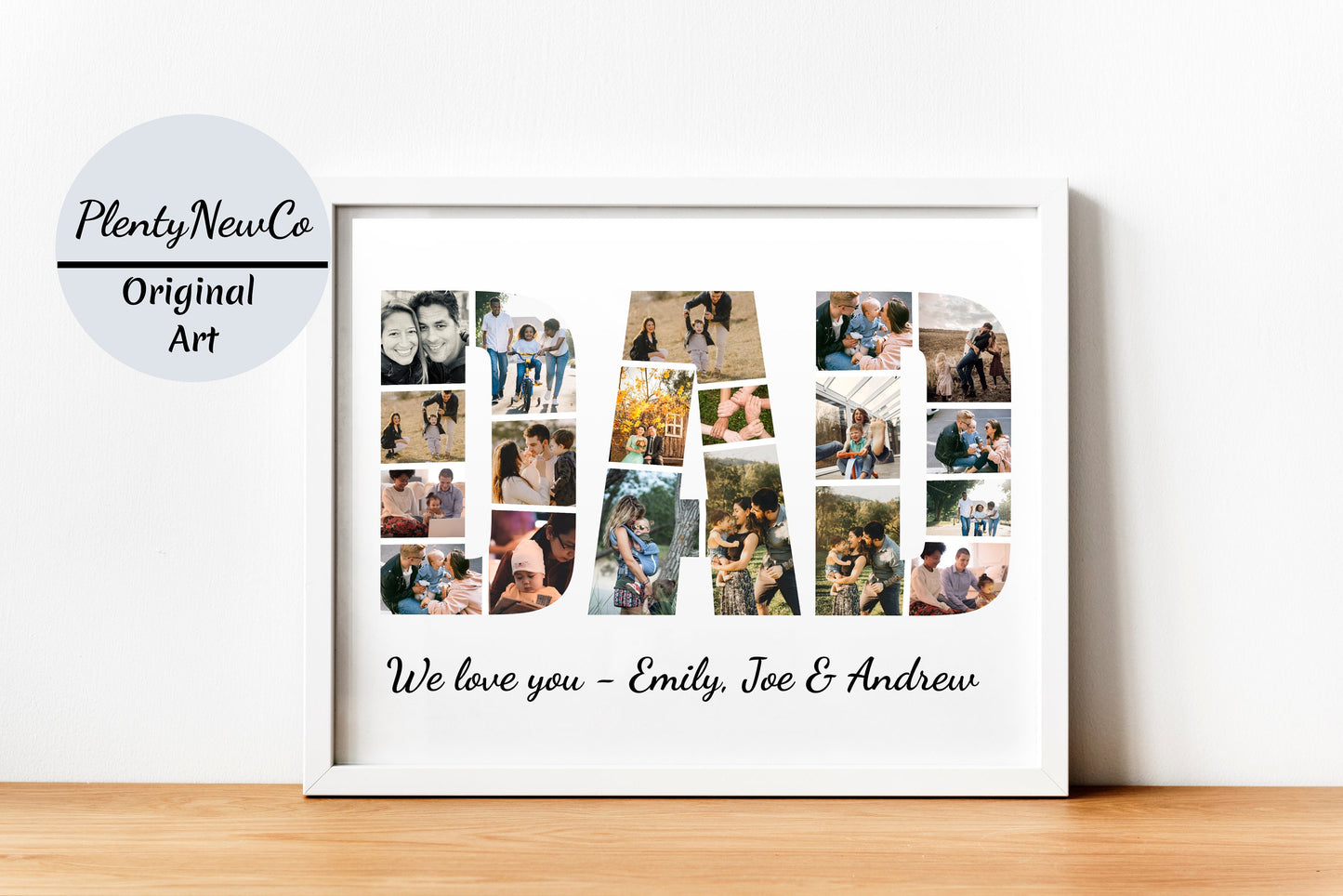 DAD Photo Collage, Birthday Gift for Dad, Father's Day Gift, Fathers Day, Father Gift, Gift For Dad, Christmas Gift For Dad, PRINTABLE FILE