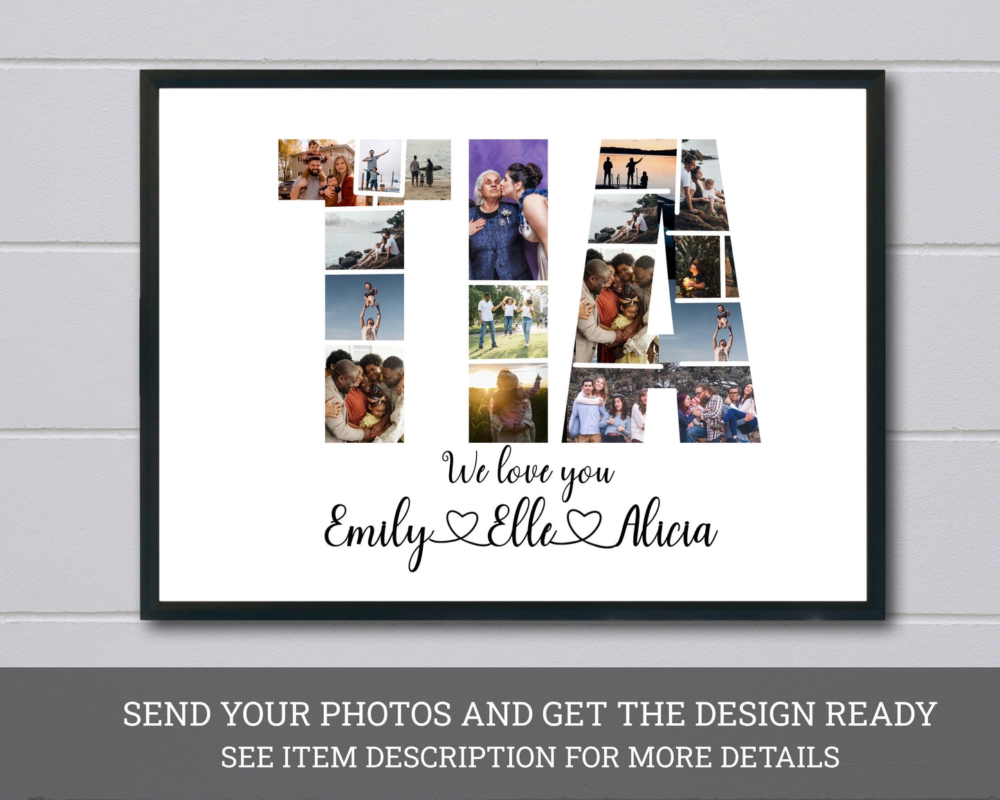 Personalized Tia Photo Collage, Aunt Picture Collage, Auntie Gifts, Aunt Gift, Birthday Gifts for Her, Aunty Gifts, Printable Digital File