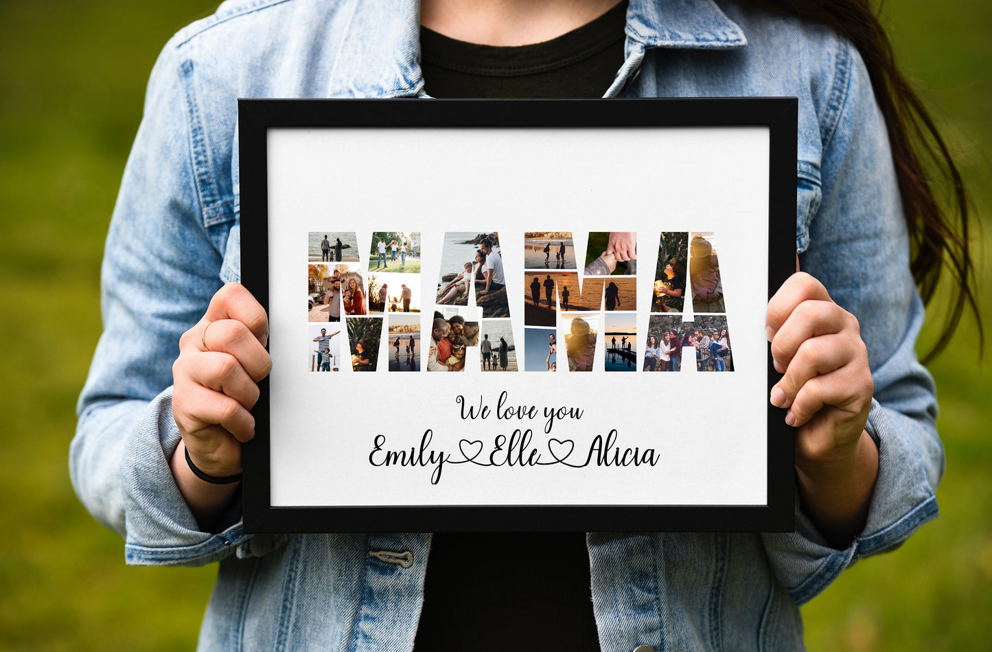MAMA Photo Collage, Mother's Day Gift, Birthday Gift For Mom, Gift For Her, Christmas Gift, Unique Gift, PRINTABLE FILE, Mothers Day GifT