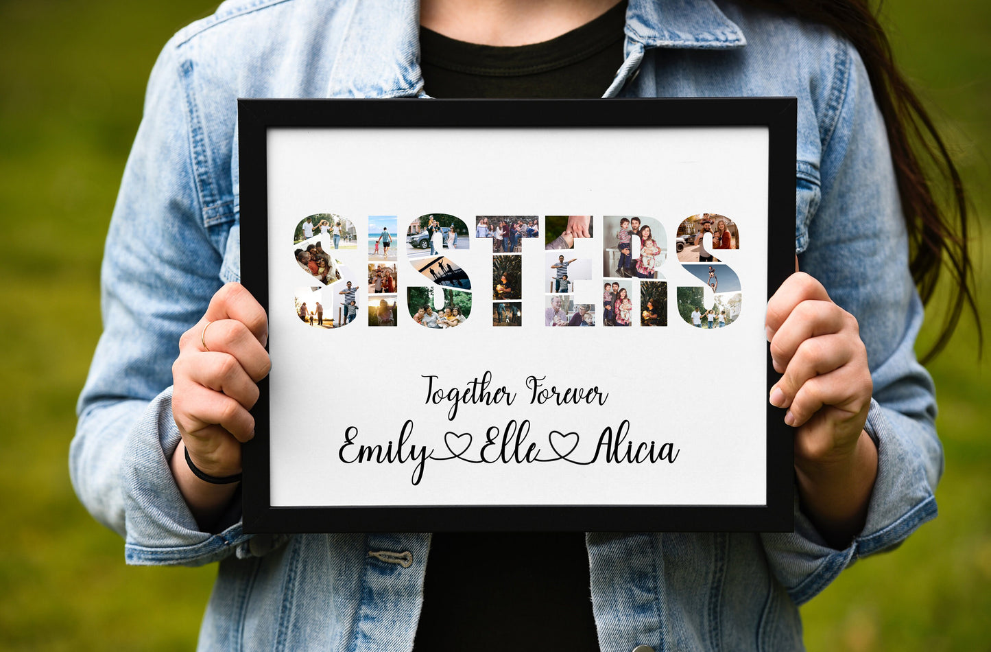Sisters Photo Collage, Personalized Picture Collage, Gifts For Sister, Unique Gifts For Sisters, Birthday Gift For Her, PRINTABLE FILE