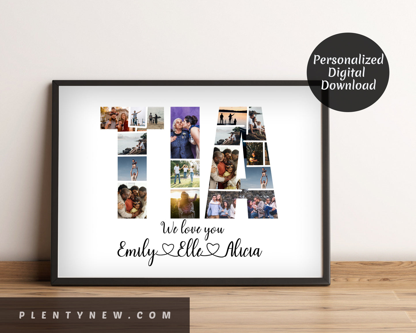Personalized Tia Photo Collage, Aunt Picture Collage, Auntie Gifts, Aunt Gift, Birthday Gifts for Her, Aunty Gifts, Printable Digital File