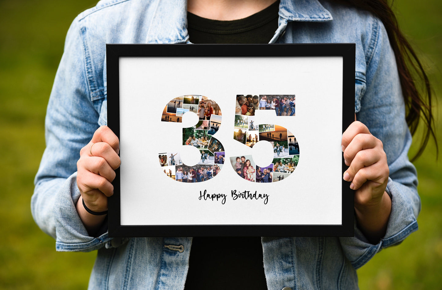 35th Birthday Photo Collage, 35th Anniversary Photo Collage, 35 Birthday Gift Ideas, 35 Anniversary Gift Ideas, Gift For Her, PRINTABLE FILE