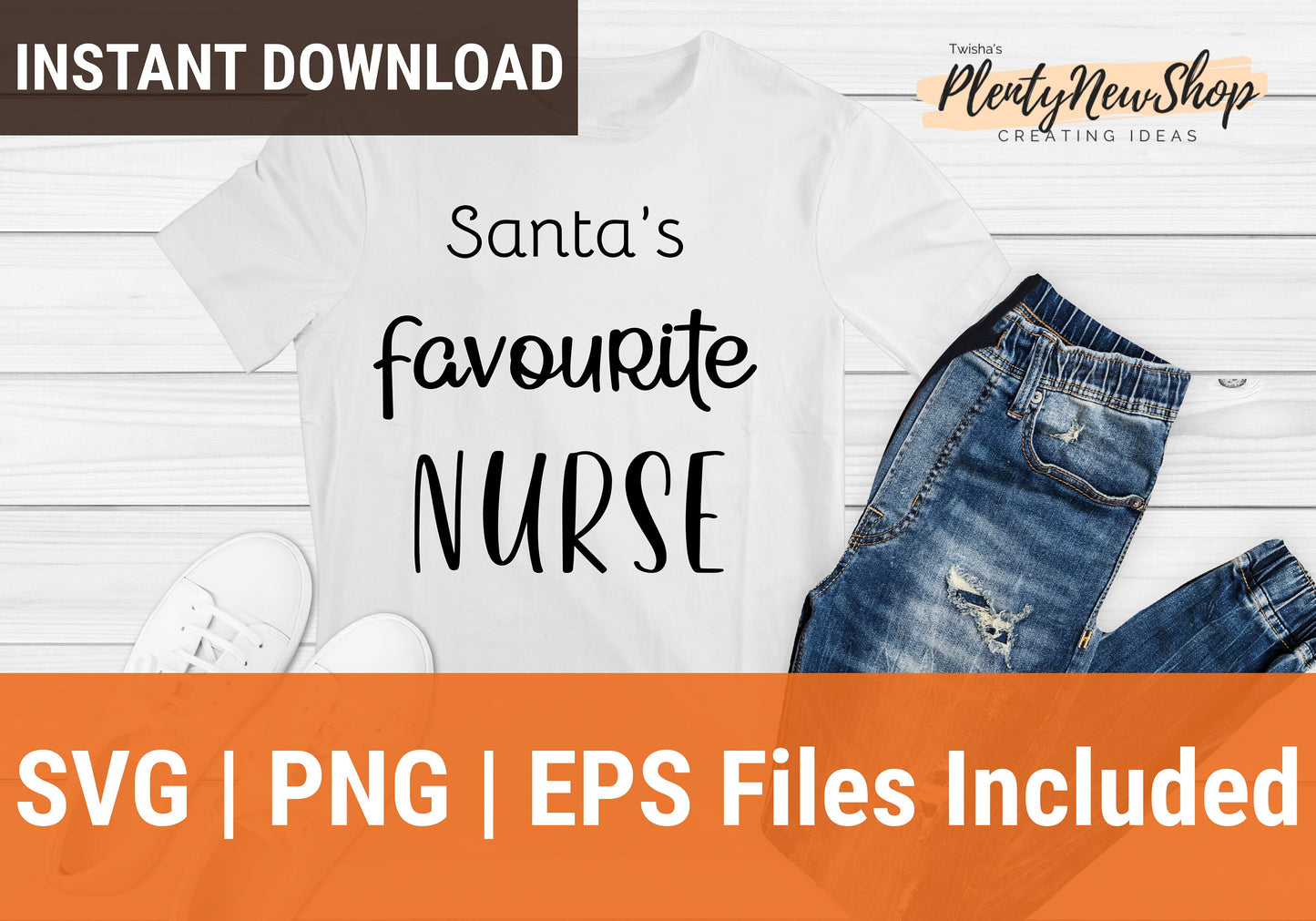 Santa's Favorite Nurse SVG