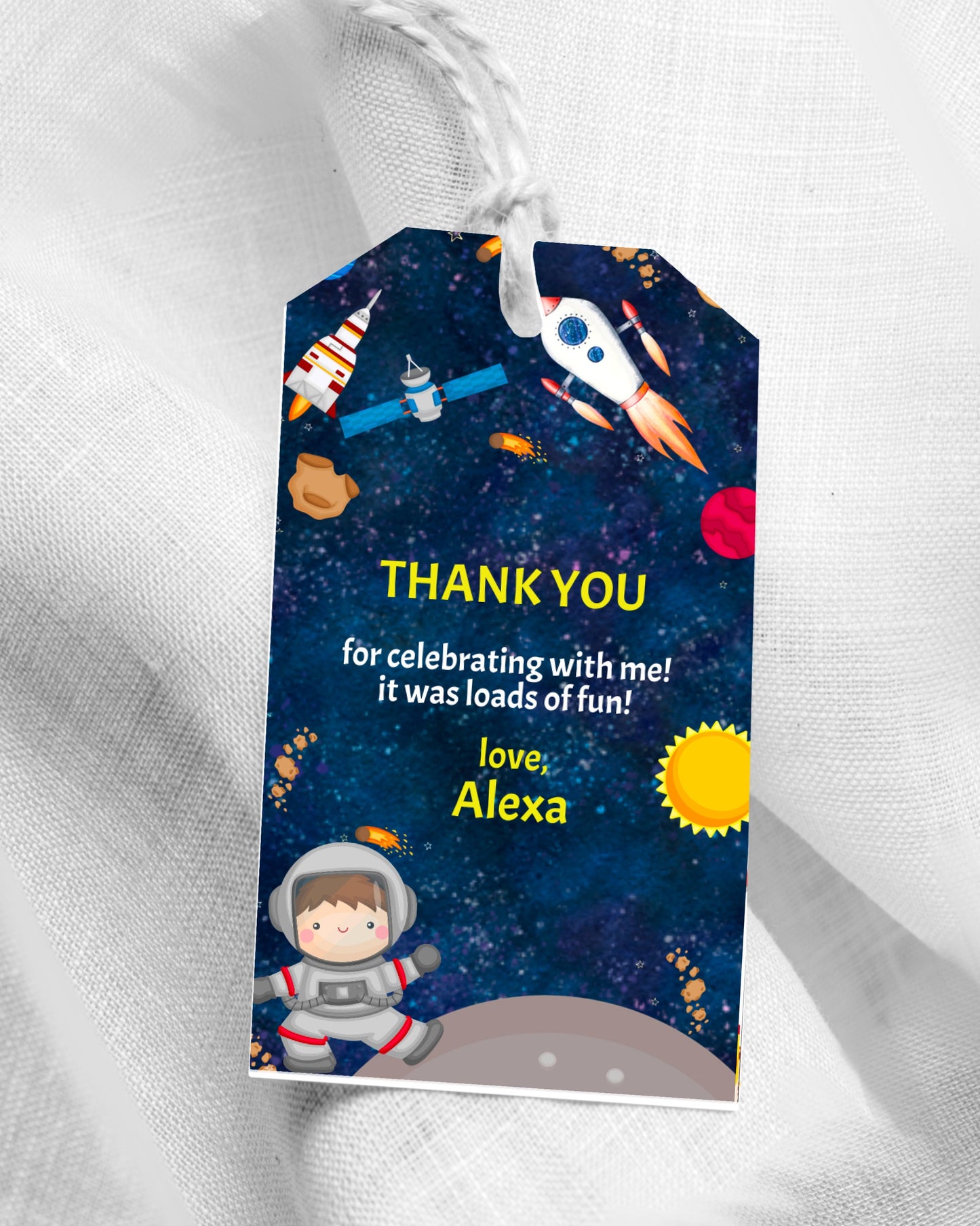 Outer Space Birthday Invitation Template