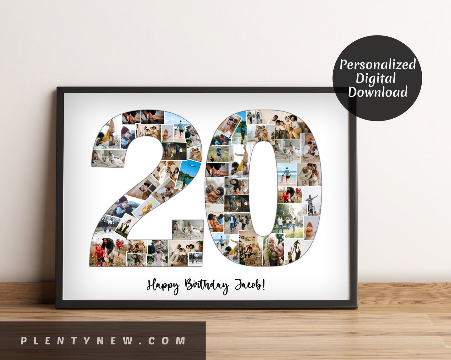 Personalize 20th Anniversary Gift, 20 Years Wedding Anniversary Gift for Husband, Custom Parents Anniversary Gift, 20 Years of Marriage