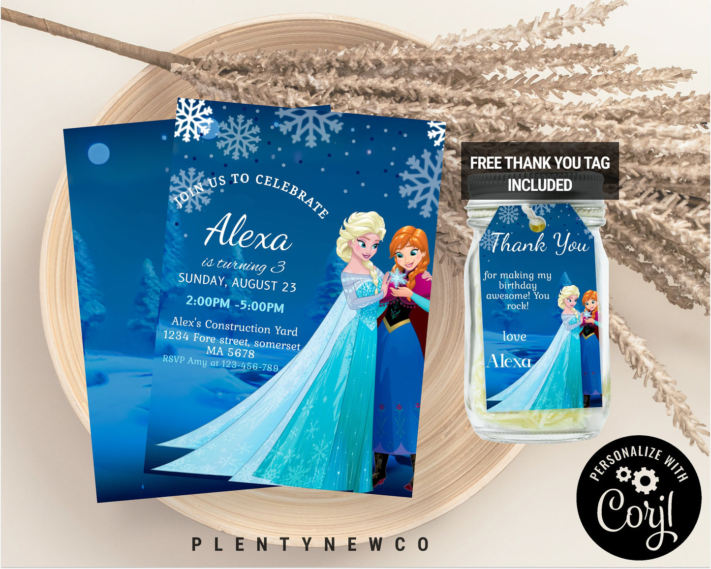 Frozen Birthday Invitation Princess Elsa Anna Invitation Frozen Party Invite Girl Frozen Birthday Invite EDITABLE Template Instant Download